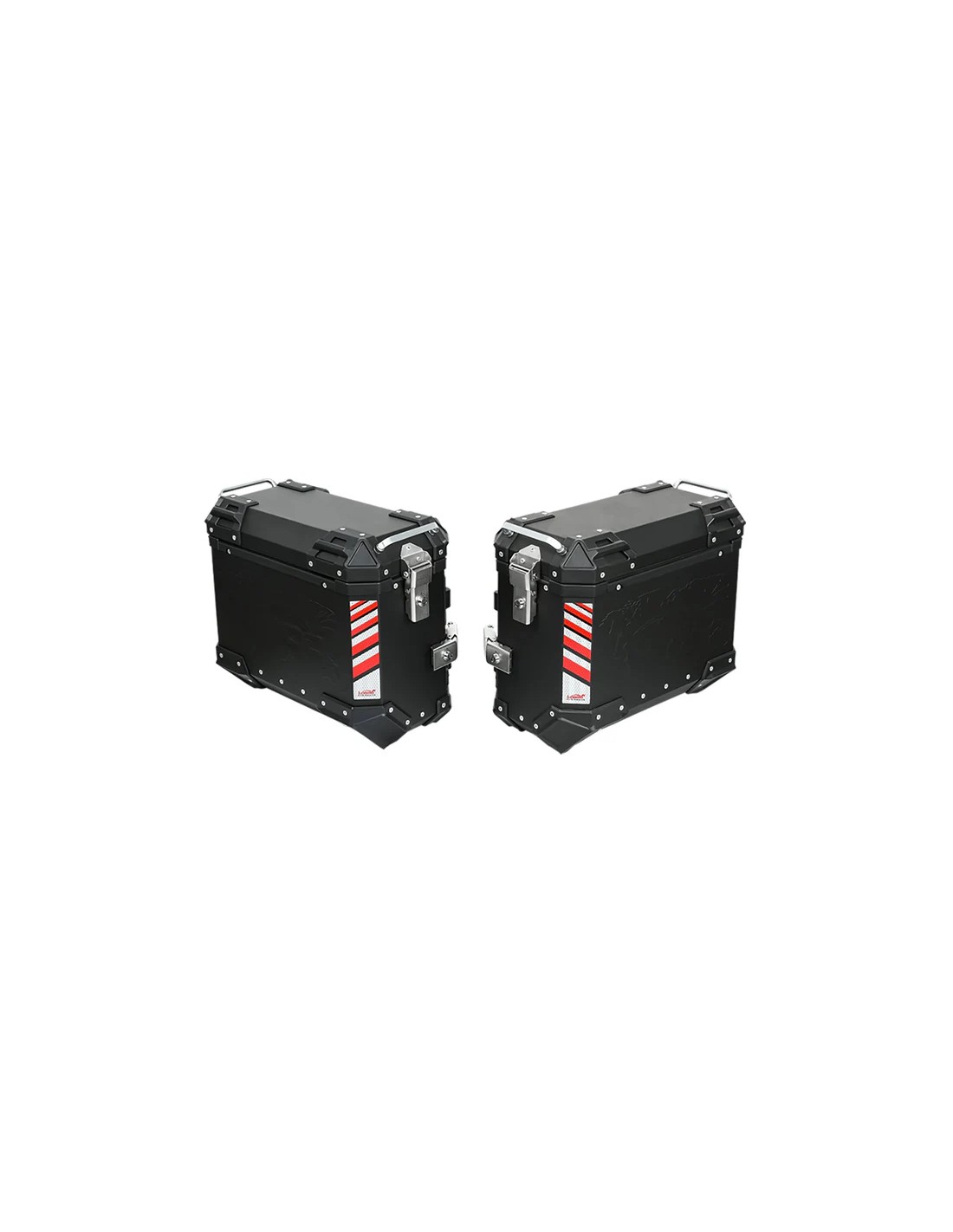 Juego de Dos maletas laterales de moto serie PIKE-TRACKER LOBOO