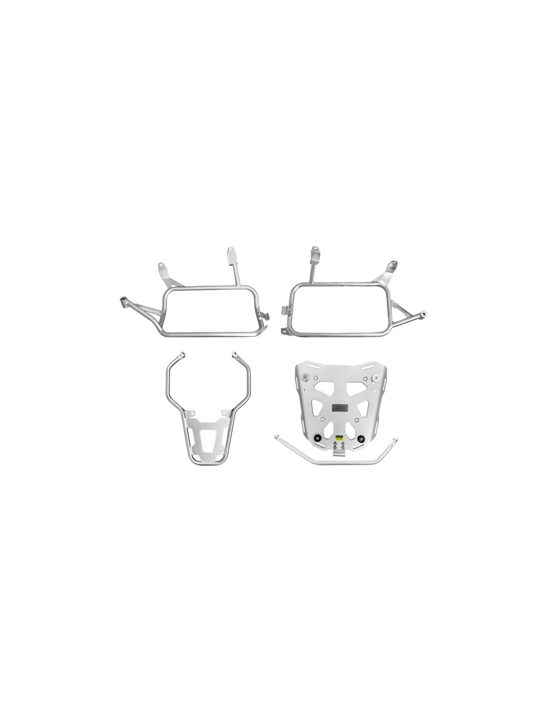 Soporte para maletas laterales + Herraje + Parrilla Top Case (versión mejorada) PIKE TRACKER para BMW R1200GS / R1250GS