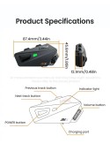 Manos libres para casco de moto LOBOO R1X – Bluetooth 5.3