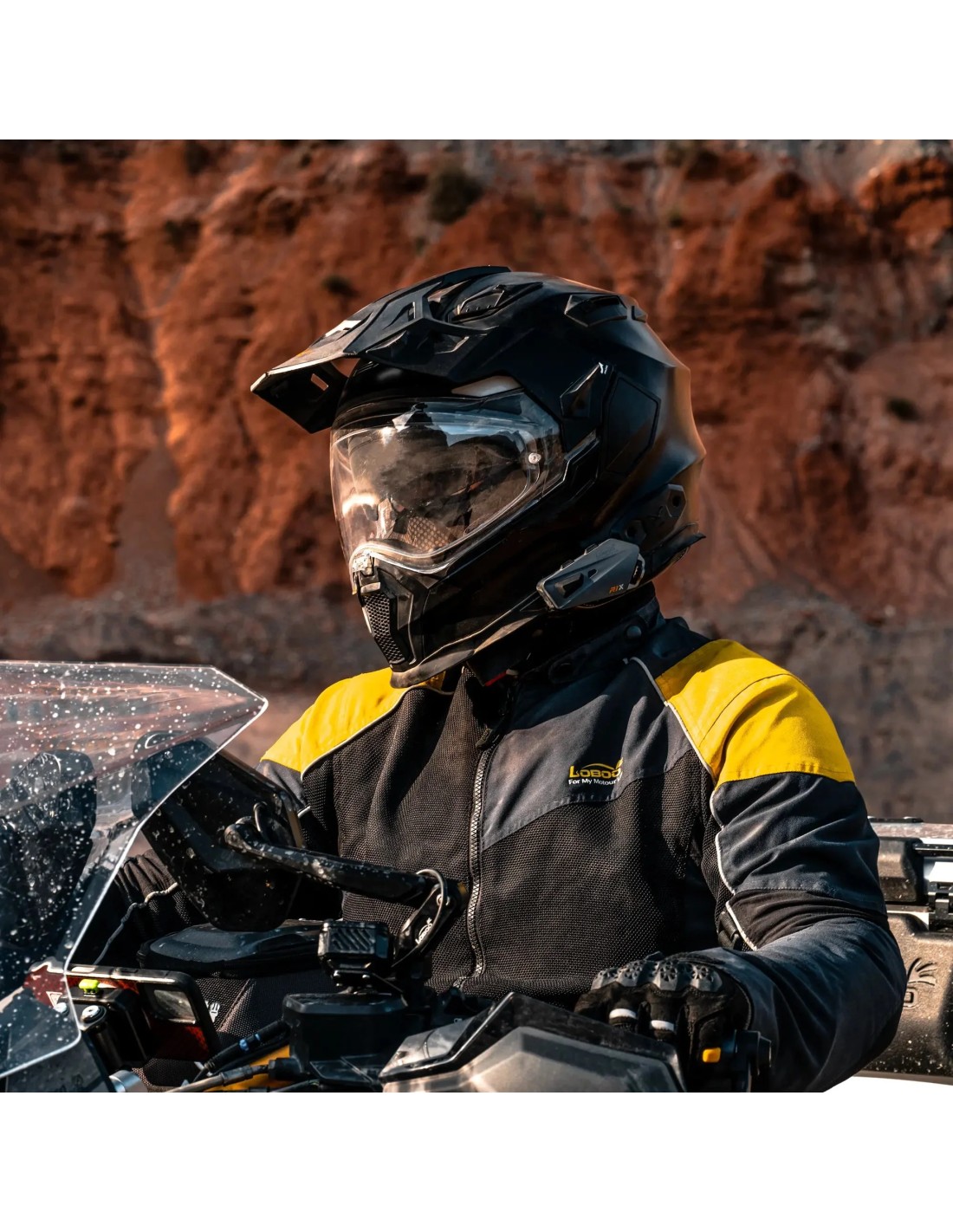 Manos libres para casco de moto LOBOO R1X – Bluetooth 5.3