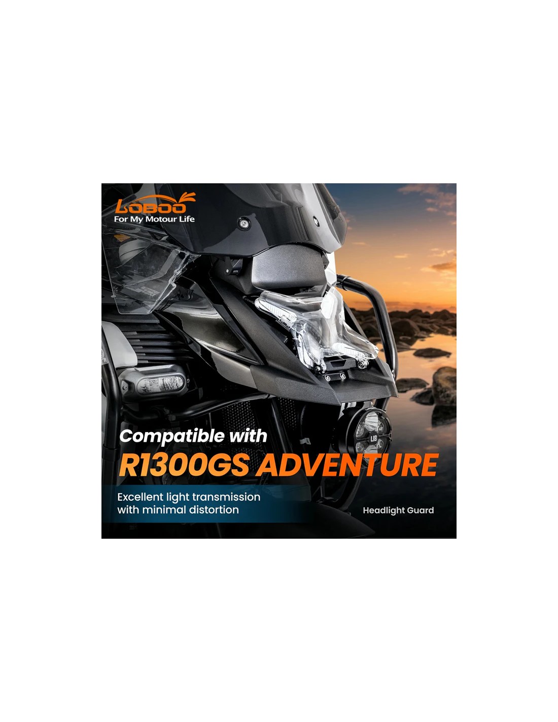 Protector de Faro Loboo para BMW R1300GS Adv
